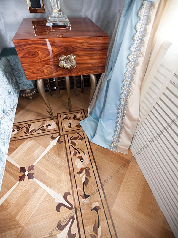 Artistic wood flooring