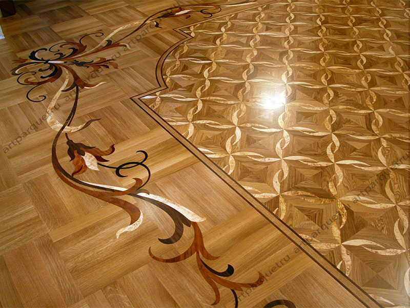 Artistic wood flooring