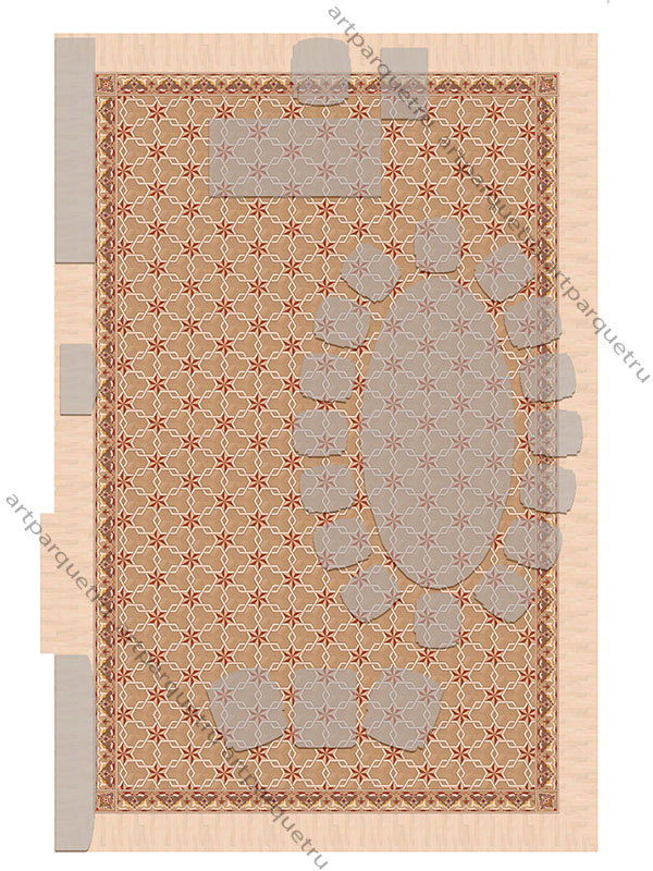 Project of parquet flooring